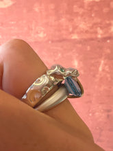 Panther Face -bite overlay & gem eye ring