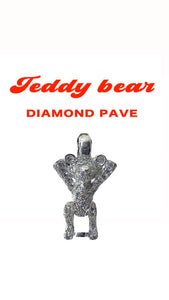 Teddy bear chaos chain bracelet -DIAMOND PAVE