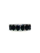 Oval Amethyst × Onyx Heart Eternity Ring