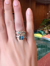 Panther Face -bite overlay & gem eye ring