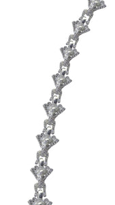 Teddy bear chaos chain bracelet -DIAMOND PAVE