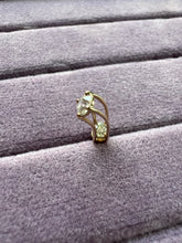 Bent stud double diamond pierce