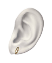 Inside diamond circle stud pierce