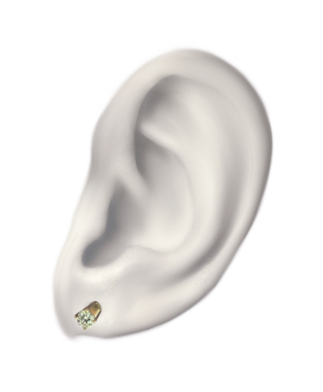 High stud diamond pierce