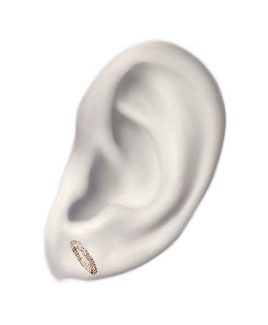 InsideOut diamond circle stud pierce