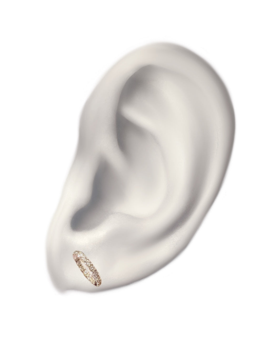 InsideOut diamond circle stud pierce