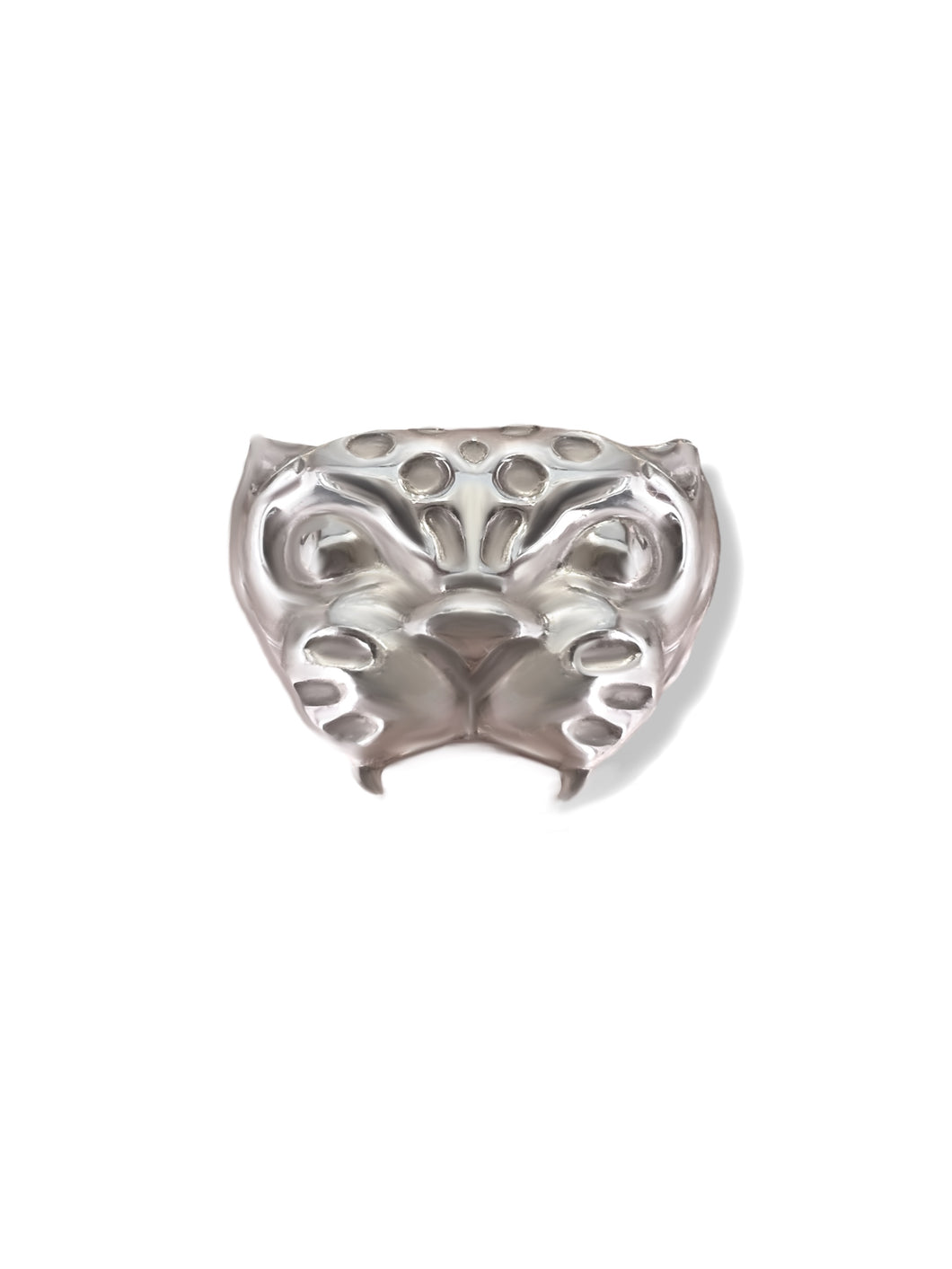 Panther Face -bite overlay ring