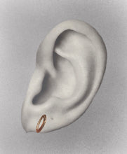 Inside diamond circle stud pierce