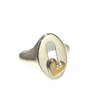 MOVEMENT SIGNET RING - heart