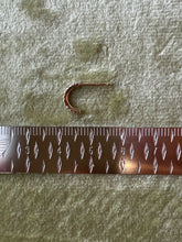 Half circle diamond stud pierce