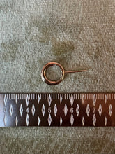 Inside diamond circle stud pierce