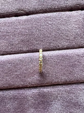 Half circle diamond stud pierce