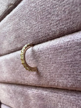 Half circle diamond stud pierce