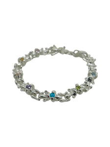 Teddy bear chaos chain bracelet -BIRTHSTONE