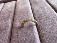 Half circle diamond stud pierce