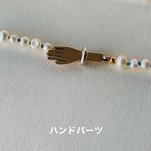 Tiny Pearl all knotted necklace / タイニーパールオールノットネックレス