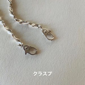 Tiny Pearl all knotted necklace / タイニーパールオールノットネックレス